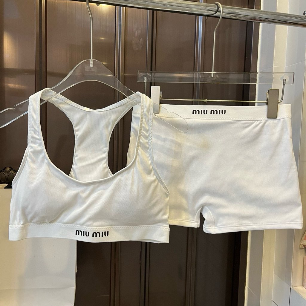 Miu Miao's Top With Suspenders White